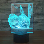 7 Colour Discoloration Creative Visual Stereo Lamp Desk Lamp Night Light — view 10