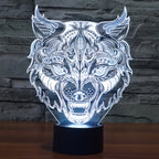 7 Colour Discoloration Creative Visual Stereo Lamp Desk Lamp Night Light — view 12