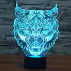 7 Colour Discoloration Creative Visual Stereo Lamp Desk Lamp Night Light — view 10