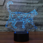 7 Colour Discoloration Creative Visual Stereo Lamp Desk Lamp Night Light — view 12