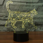 7 Colour Discoloration Creative Visual Stereo Lamp Desk Lamp Night Light — view 6