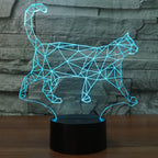 7 Colour Discoloration Creative Visual Stereo Lamp Desk Lamp Night Light — view 7