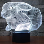 7 Colour Discoloration Creative Visual Stereo Lamp Desk Lamp Night Light — view 12