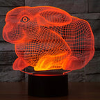 7 Colour Discoloration Creative Visual Stereo Lamp Desk Lamp Night Light — view 6