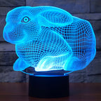 7 Colour Discoloration Creative Visual Stereo Lamp Desk Lamp Night Light — view 8