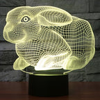 7 Colour Discoloration Creative Visual Stereo Lamp Desk Lamp Night Light — view 9