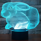 7 Colour Discoloration Creative Visual Stereo Lamp Desk Lamp Night Light — view 10