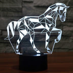 7 Color Discoloration Creative Visual Stereo Lamp Desk Lamp Night Light — view 12