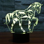7 Color Discoloration Creative Visual Stereo Lamp Desk Lamp Night Light — view 9