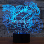 7 Colour Discoloration Creative Visual Stereo Lamp Desk Lamp Night Light — view 8