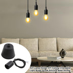 E27 Lamp Holder DIY Ceiling Chandelier Light Bulbs Screw Silicone Base Socket, Cable Length: 1m — view 3