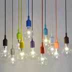 E27 Lamp Holder DIY Ceiling Chandelier Light Bulbs Screw Silicone Base Socket, Cable Length: 1m — view 4