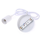 E27 Lamp Holder DIY Ceiling Chandelier Light Bulbs Screw Base Socket, Cable Length: 1m — E27 White