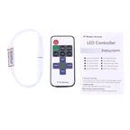 Mini Single Color LED Controller with 11 Keys RF Remote Control, DC 5-24V(White)