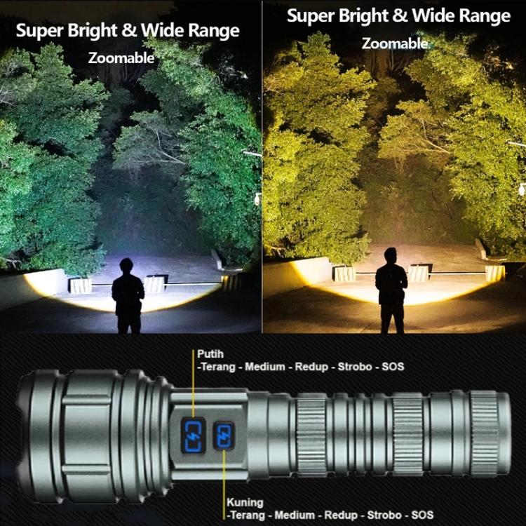 G62 20W White Laser Wick Telescopic Zoom LED Flashlight — view 6