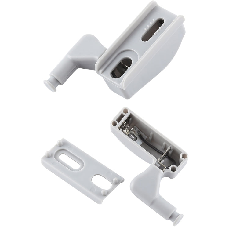 10 PCS 0.3W Universal Inner Hinge LED Sensor lamp Cupboard 3 LEDs Night light Auto ON/OFF Bulb — 10 PCS Warm White