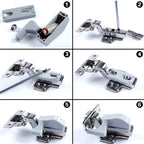 10 PCS 0.3W Universal Inner Hinge LED Sensor lamp Cupboard 3 LEDs Night light Auto ON/OFF Bulb — view 6