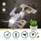 10 PCS 0.3W Universal Inner Hinge LED Sensor lamp Cupboard 3 LEDs Night light Auto ON/OFF Bulb — view 8