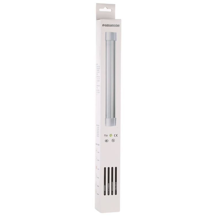 Q34 34cm White + Red USB LED Strip Light Portable 5V 650mA 5500-6500K with Switch