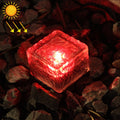 IP68 Waterproof Solar Powered Tempered Glass Outdoor LED Buried Light Garden Decoration Lamp with 0.2W Solar Panel
