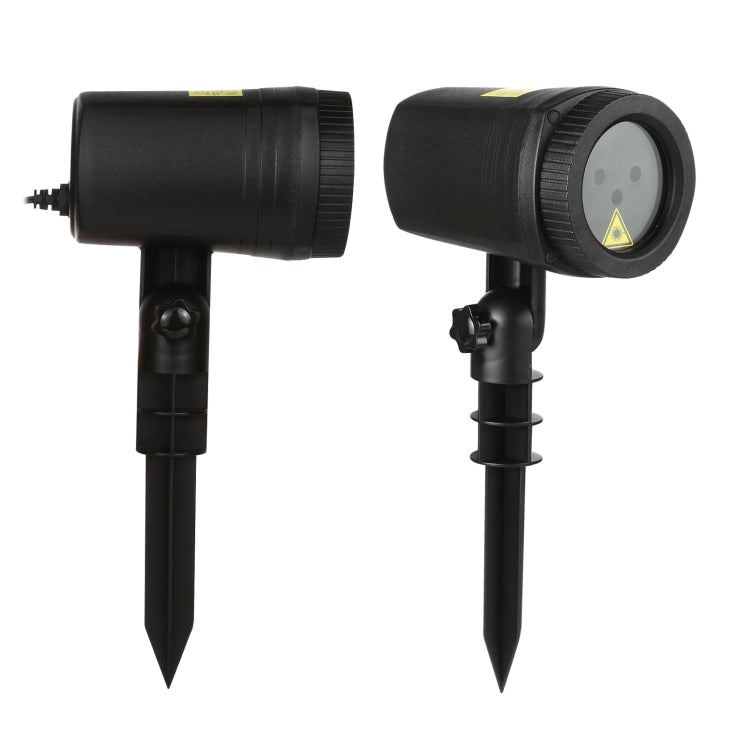 LED Outdoor Courtyard Laser Projection Decorative Light IP44 Waterproof with Remote Control, US Plug