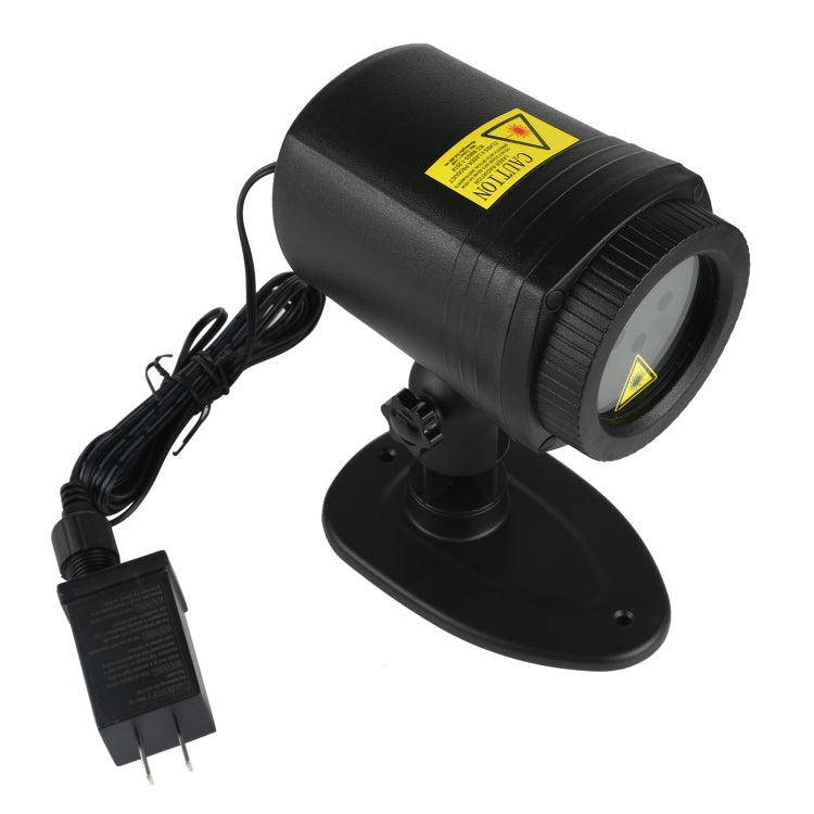 LED Outdoor Courtyard Laser Projection Decorative Light IP44 Waterproof with Remote Control, US Plug