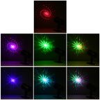 LED Outdoor Courtyard Laser Projection Decorative Light IP44 Waterproof with Remote Control, US Plug