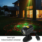 LED Outdoor Courtyard Laser Projection Decorative Light IP44 Waterproof with Remote Control, US Plug