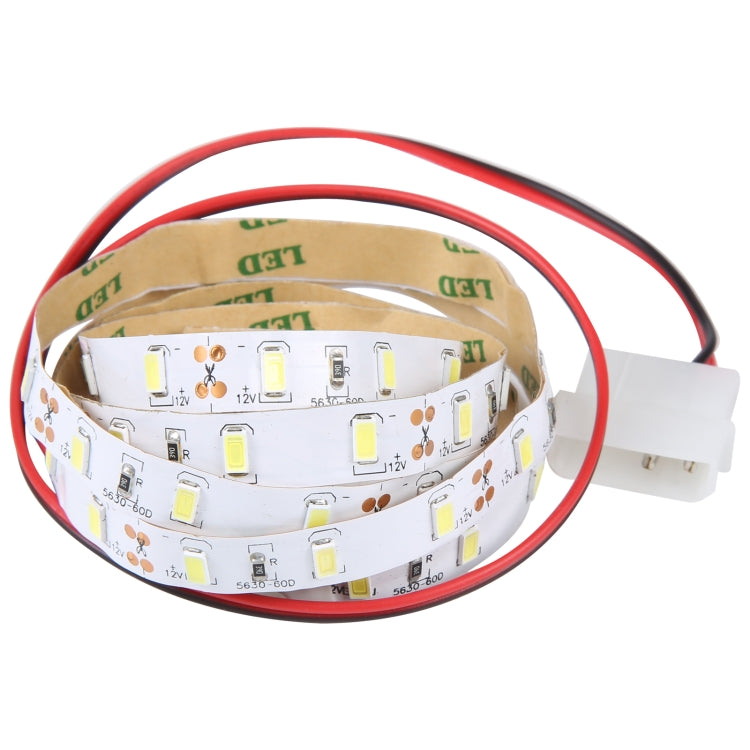 1m Bare Board 5730 SMD LED White Light Computer Host Rope Light, DC 12V — 5730 SMD LED