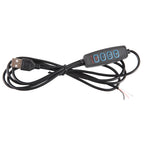 1.5m USB DC5V Switch Cable with 3 Colors Controller — Switch (Black)