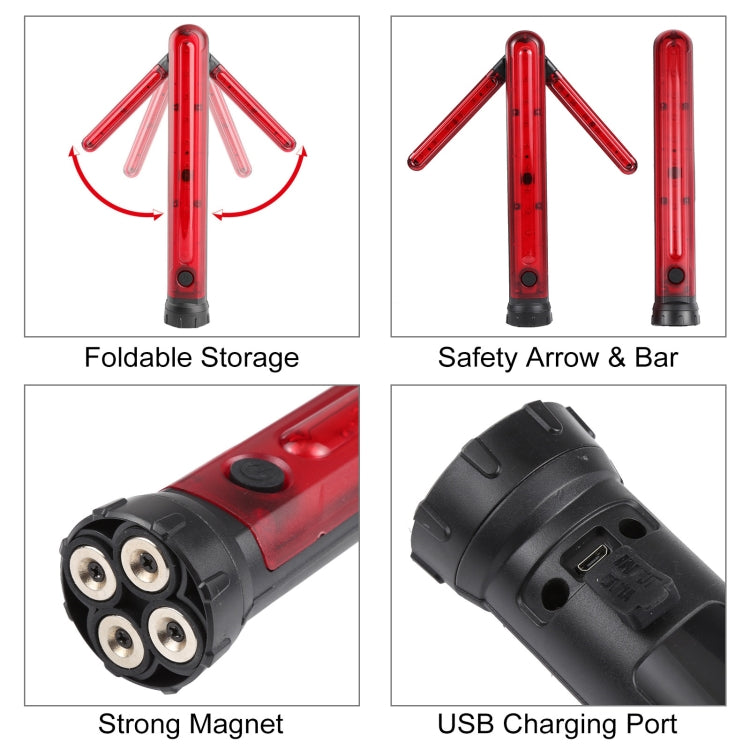 JT01 Rechargeable Traffic Safety Arrow Signal Light Warning Light Bar