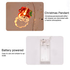 1.5m 10 Lights Christmas Snowman LED Decorative Light String — view 3