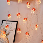 1.5m 10 Lights Christmas Snowman LED Decorative Light String — view 6