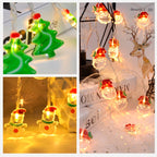 1.5m 10 Lights Christmas Snowman LED Decorative Light String — view 7
