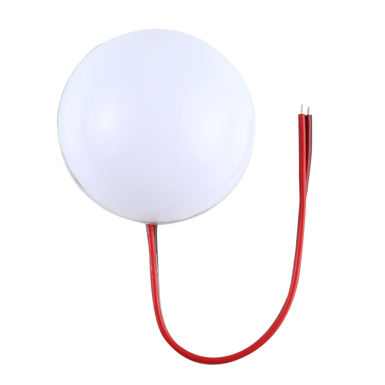48mm 3W Semi-circular LED Bulbs, DC 12V — White Light