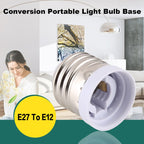 Light Lamp Bulbs Adapter Converter, E27 to E12