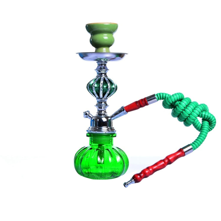 Single Tube Glass Hookah — Black