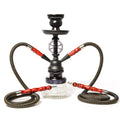 019-MZ729 Double Tube Glass Hookah