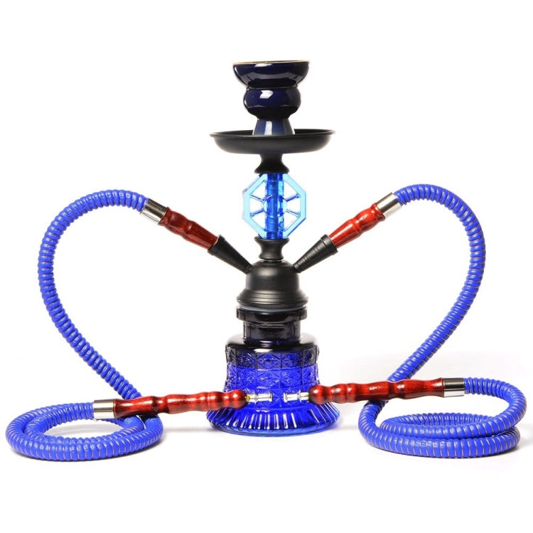 019-MZ729 Double Tube Glass Hookah