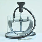 Acrylic Half Round Pot Single Pipe Hookah Set