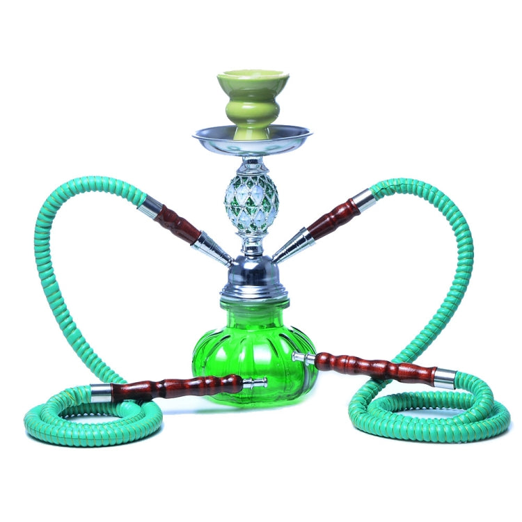 08-023 Double Pipe Glass Hookah Set