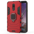 PC + TPU Shockproof Protective Case for LG Q Stylo 5, with Magnetic Ring Holder