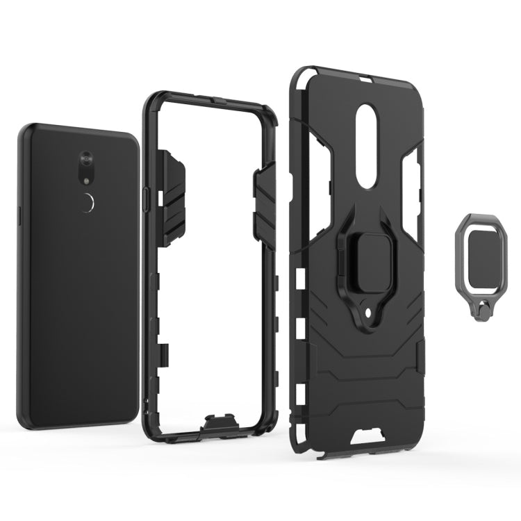 PC + TPU Shockproof Protective Case for LG Q Stylo 5, with Magnetic Ring Holder
