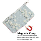 3D Painting Mognolia Pattern Coloured Drawing Horizontal Flip Leather Case for LG K50, with Holder & Card Slots & Wallet