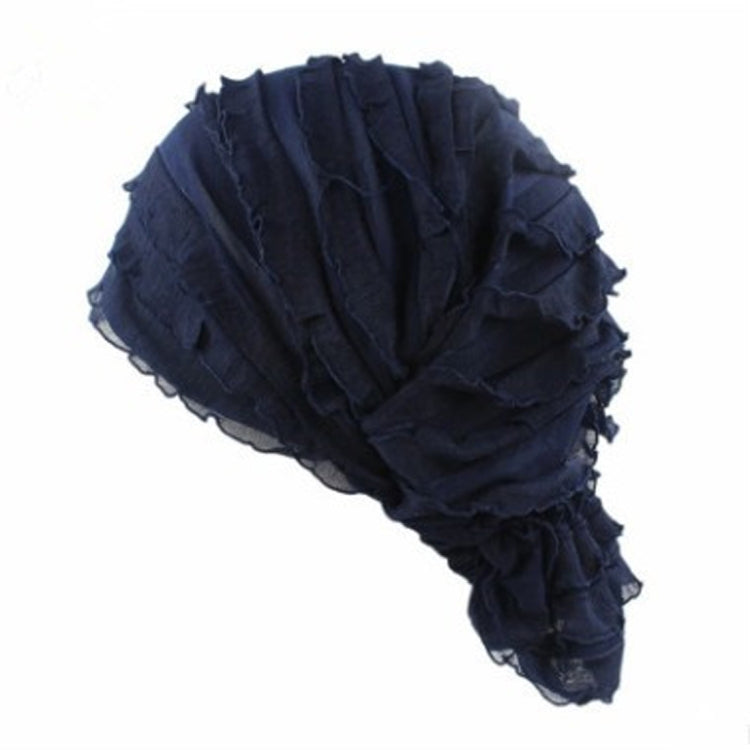 Muslim Stacking Cap Chiffon Fold Turban Cap Chemotherapy Cap — view 13