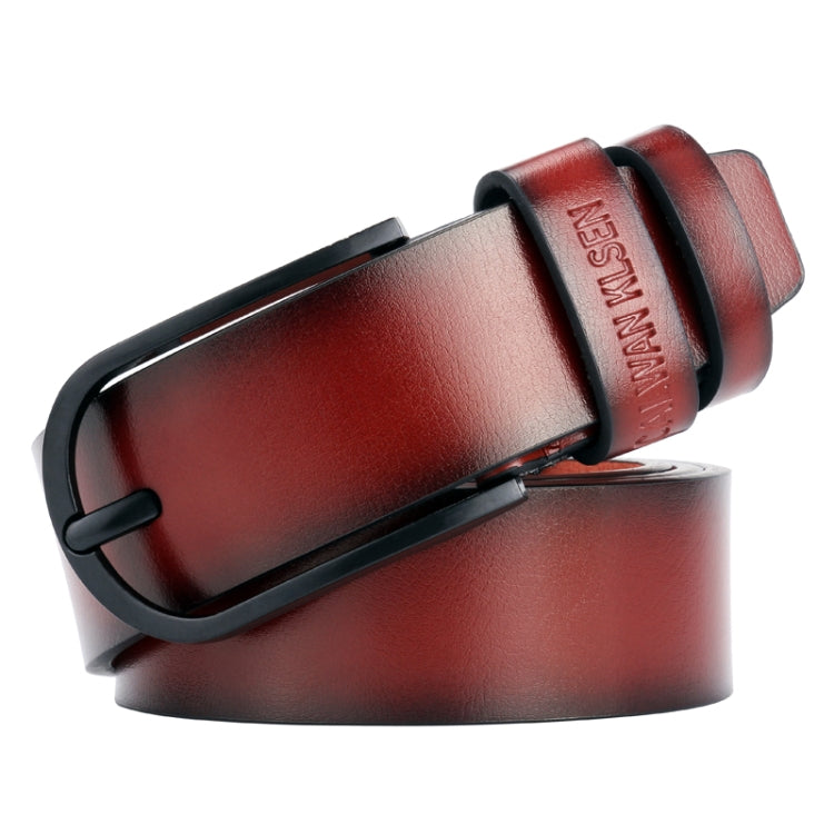 Dandali L8024 Men Casual Antique Pin Buckle Leather Belt Waistband, Length: 110-125cm