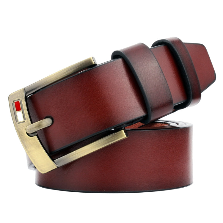 Dandali L8038 Men Casual Retro Pin Buckle Leather Belt Waistband, Length: 115cm