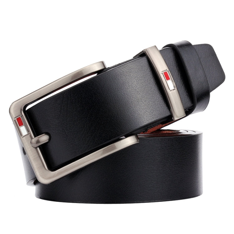 Dandali L8039 Men Casual Antique Pin Buckle Leather Belt Waistband, Length: 110-125cm