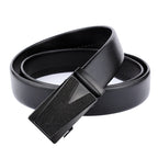 Dandali GD832 Gypsophila Triangle Men Automatic Buckle Double Edge Wrapping Leather Belt Waistband, Length: 120cm