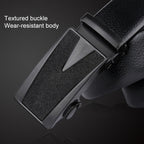 Dandali GD832 Gypsophila Triangle Men Automatic Buckle Double Edge Wrapping Leather Belt Waistband, Length: 120cm